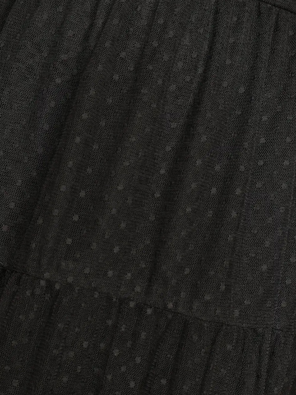 Lulus “Made to Be Magical” Black Dotted Tie-Back Tiered Midi Dress in size XL. - Picture 4 of 4